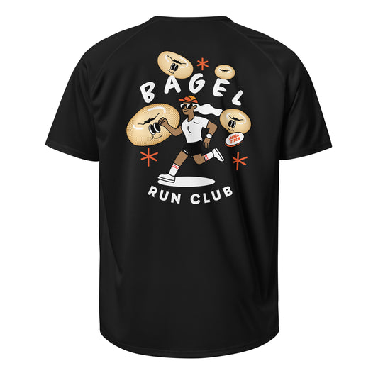 Small Stitch Bagel Runner Tee – Lightweight Breathable Running Shirt for Men & Women