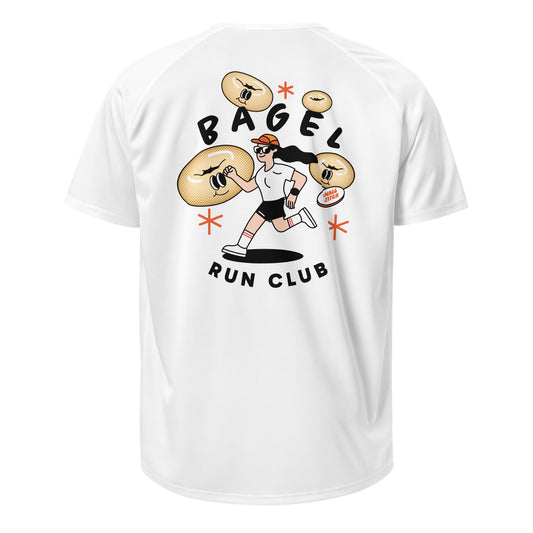 Small Stitch Bagel Runner Tee – Lightweight Breathable Running Shirt for Men & Women